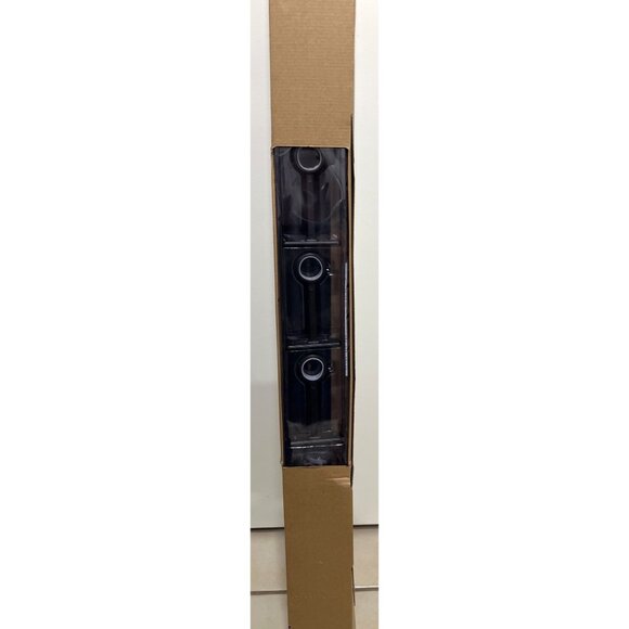 Allen + Roth Drapery Rod Oil-Rubbed Bronze 72-144"  with glass finials 0827351 - Picture 5 of 5